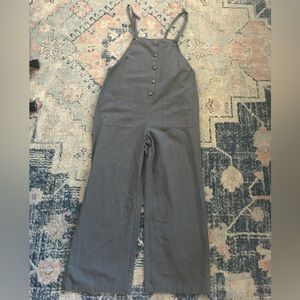 gray romper, size small